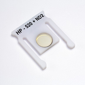 optical high pass filter, 520nm with ND2